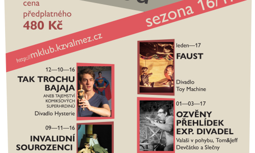 Meziříčský M-klub nabízí Experimentální předplatné